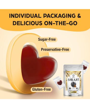 1400 MG Shilajit Gummies Shilajit Pure Himalayan Organic Gummies with Ashwagandha Himalayan shilajit for Men 85+ Trace Minerals & Fulvic Acid Individually Wrapped Sugar-Free 60 Counts 60 Count (Pack of 1) - Buy Online on GoSupps.com