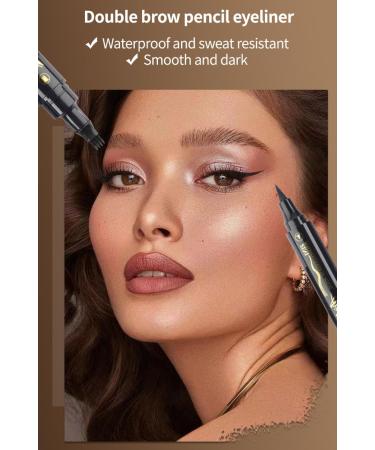 Buy Black Microblading Eyebrow Pen - 2-in-1 Waterproof Dual-Ended Tool for Natural-Looking Brows | Lasts All Day - International Shipping Available - Buy Online on GoSupps.com