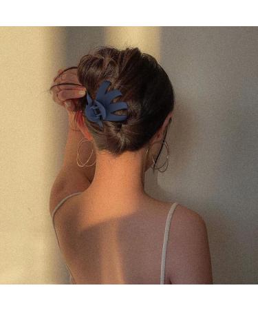 ATODEN Octopus Hair Clip Set - 5 Pcs Large Matte Claw Clips for Thick Hair in Black, Blue, Green, Grey, Purple - Buy Online on GoSupps.com