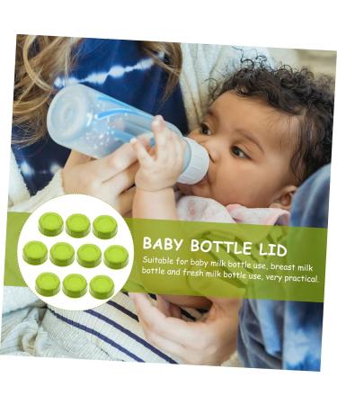 BESTonZON 30 Pcs Baby Bottle Seal Cap Milk Bottle Caps Replacement Baby Bottle Replacement Cap Nursery Bottle Lids Breastmilk Bottles Cap Kit Girl Child Glasses Food Grade Pp Water Proof Greenx3pcs 4.3x4.3x1.5cmx3pcs - Buy Online on GoSupps.com
