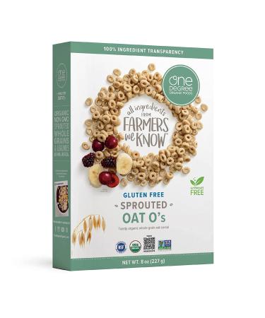 One Degree Organic Foods Sprouted Oat Oâs  Non-GMO  USDA Organic Oat Cereal  8 oz.  6 pack Oat O's 8 Ounce (Pack of 6) - Buy Online on GoSupps.com