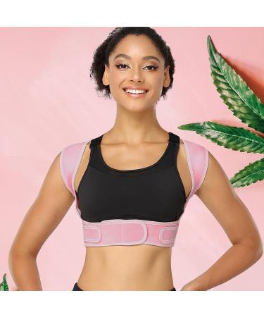 Back Straightener Corrector Adjustable Back Corrector - Effective Back Corrector Braces for Women Men Pink Medium - Buy Online on GoSupps.com