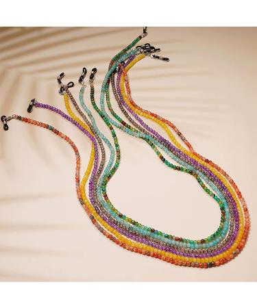 SBTRKT 5-Piece Yellow Acrylic Fiber Eye Chain - Stylish & Durable Sunglasses Accessory for Old Flower Mirrors - Buy Online on GoSupps.com