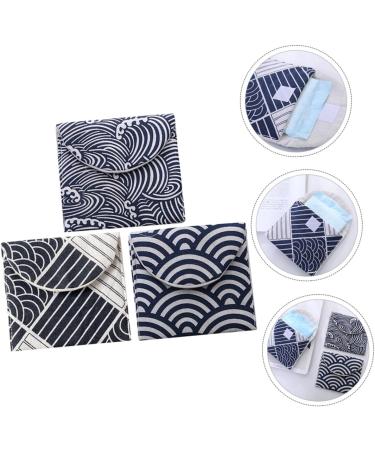 Alipis 3-Piece Storage Bags for Women's Bandages | High Capacity Breastfeeding & Menstrual Inserts | Colorful Fabric Organizers 14x12cm - Buy Online on GoSupps.com