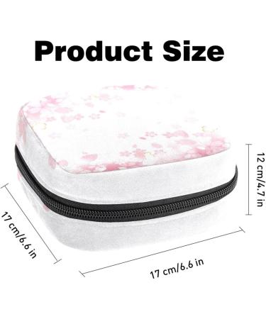 Women's Binding Bags - Cherry Flowers Tampon Storage with Zip Pockets | Multi-Use Menstrual Tie Bags - Buy Online on GoSupps.com