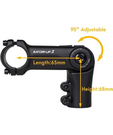 Satori UP3 Adjustable Bike Riser Handlebar Stem 1-1/8 x 31.8mm - 3D Forged Alloy - Ideal for Mountain & Road Bikes - Buy Online on GoSupps.com