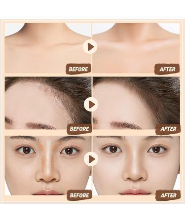 Double Headed Cream Contour Stick Bronzer | 2-in-1 Long Lasting Highlight & Contour Stick | Waterproof Makeup Kit for Light Skin | Nature Color - Buy Online on GoSupps.com