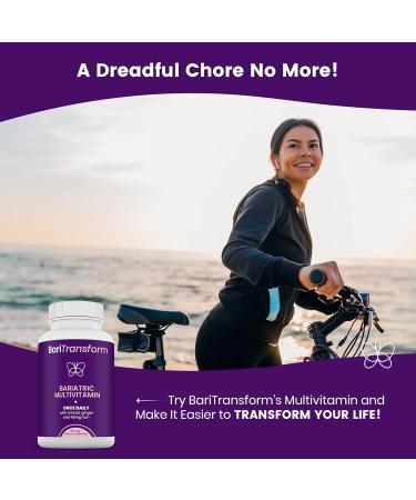 BariTransform Bariatric Multivitamin with Iron Capsule 90 Ct - Digestion Support - Once-A-Day Vitamins - Pack of 1 - Buy Online on GoSupps.com