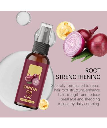  Jesshiny Red onion hair oil organic red onion oil serum spray for healthier hair moisturizing and non-greasy strengthens hair roots reduces hair breakage 30 ml - Buy Online on GoSupps.com