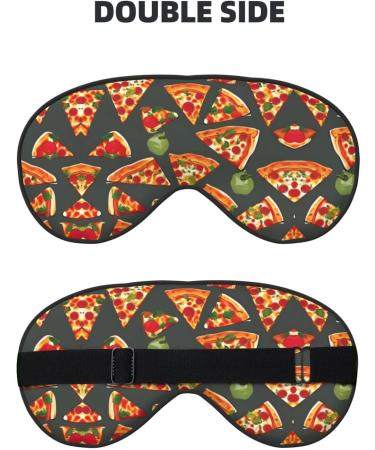 SSIMOO Pizza Pattern Eye Mask - Soft Breathable Sleep Mask for Women | Perfect for Travel & Relaxation - Buy Online on GoSupps.com