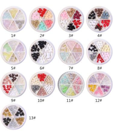 HIOPOIUYT Nail Art 3D Nail Tie Design Nail Art Slices Nail Studs For Nail Art 3d Nail Art 3d Nail Art Bows - Buy Online on GoSupps.com