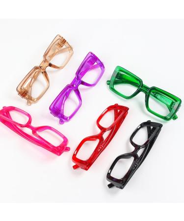 Buy Eyekepper Women's Reading Glasses - 6 Pack Oversized Square +2.25 - Screwless Spring Hinges - Stylish & Affordable International Shipping - Buy Online on GoSupps.com