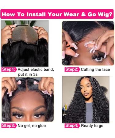 MSGEM 12A Brazilian Virgin Human Hair Water Wave Lace Front Wig 18 180% Density - Glueless, HD Transparent Lace Front Wig for Black Women - Buy Online on GoSupps.com