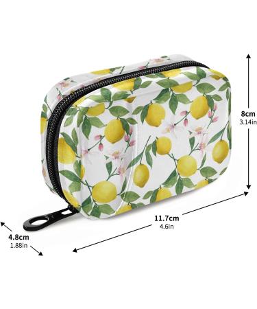 Naanle Watercolor Floral Lemon Pill Box | 7-Day Travel Pill Organizer | Compact Vitamin & Supplement Holder - Buy Online on GoSupps.com