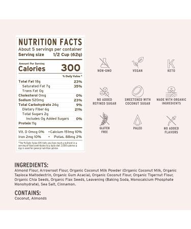 purely elizabeth Grain-Free Protein & Collagen Pancake & Waffle Mix  Chia Seeds  Flax Seeds  Gluten-Free  No Added Sugar  Non-GMO  9.98 Ounce (Pack of 3) Grain-free + Collagen - Buy Online on GoSupps.com