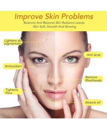 Turmeric Clay Mask - Face Mask - Face Masks Skincare for Deep Cleaning Nourishing Moisturizing - Face Care - Face Masks Beauty for Controlling Oil & Refining Pores - Skin Care for Anti-Aging & Wrinkle - Buy Online on GoSupps.com