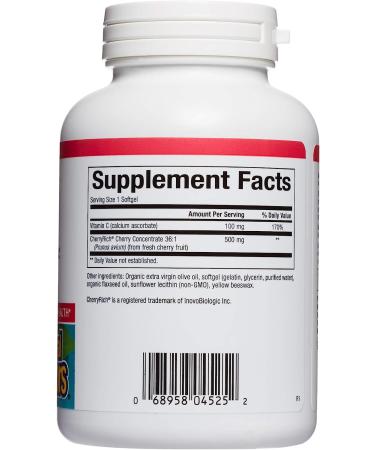Natural Factors CherryRich Super Strength Cherry Concentrate - 90 Softgels for Healthy Joints & Uric Acid Metabolism - Buy Online on GoSupps.com