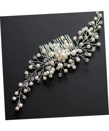 Didiseaon Party Favor Bridal Headpiece Goody Hair Clips for Women Hair Decorations Floral Decor Wedding Hair Side Combs Rhinestone Tiara Women Hair Accessories Bride Decorate Pearl - Buy Online on GoSupps.com