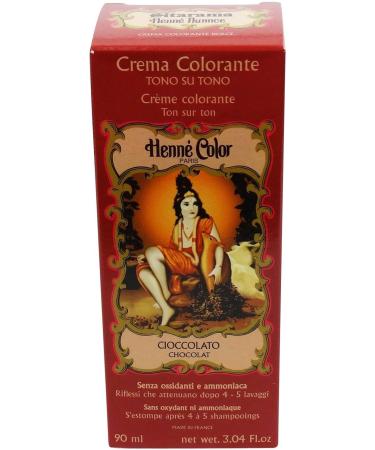 SITARAMA Henn Color - Henna Colouring Cream - Chocolate - Free from oxidants ammonia p-phenylenediamine (PPD) resorcinol synthetic fragrances and heavy metals - Buy Online on GoSupps.com