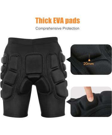 Relaxyee 3D Hip Protection Shorts | Impact-Resistant Compression Trousers for Skiing & Roller-Skating - Buy Online on GoSupps.com