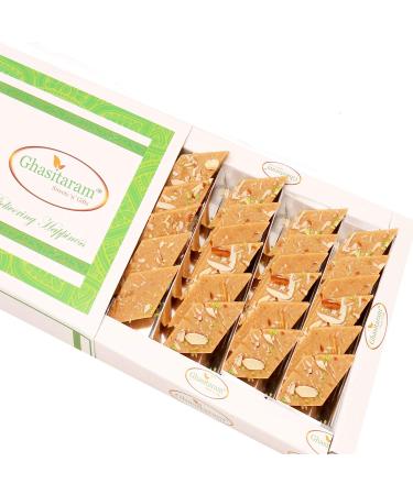 Ghasitaram Gifts Diwali Gifts Sweets- Honey Kaju Katli 200 GMS