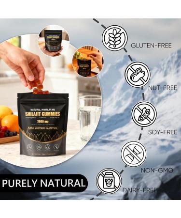 PuraNutra Natural Shilajit Gummies Alpha Gummies with Ashwagandha Gokshura | Fulvic Acid & 85+ Trace Minerals for Men Women | Non-GMO | 60 Gummy (1) - Buy Online on GoSupps.com