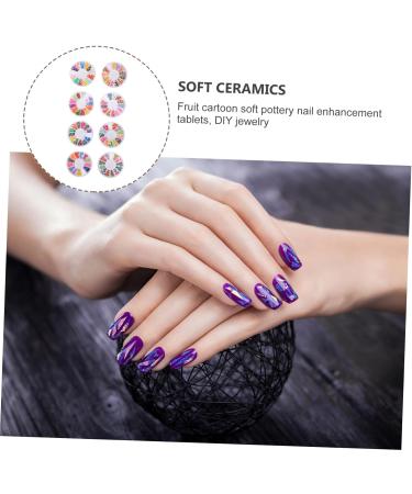 minkissy 48 Boxes Soft Pottery Fruit Slice Patch Nail Diy Scrapbook 3d Polymer Clay Manicure - Buy Online on GoSupps.com