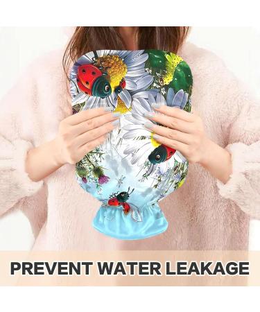NAANLE Daisy Ladybird Heat Bottle - Transparent Hot Water Bottle for Pain Relief & Cold Therapy - 1L Hand/Foot Heating Bags - International Shipping - Buy Online on GoSupps.com
