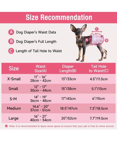 Soft Disposable Dog & Cat Diapers - 20 Pack High-Suction Adjustable Trousers for Bitches - Buy Online on GoSupps.com