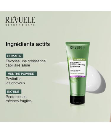 REVUELE Masque Capillaire Fortifiant au Romarin Nourrit R pare et R g n re Cheveux Secs ou Ab m s Apporte Force Douceur et Brillance 250 ml - Buy Online on GoSupps.com