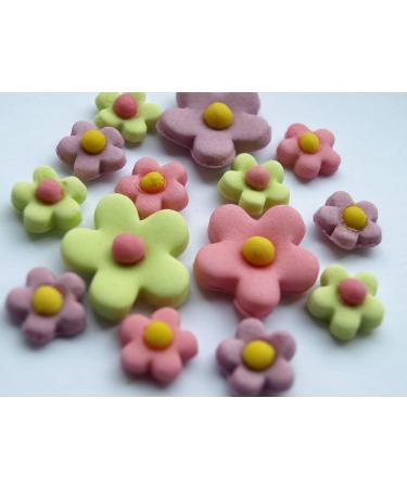 24x Blossoms Sugar Flowers - Easter Edible Fondant Cupcake Cake Toppers Spring Party - Buy Online on GoSupps.com