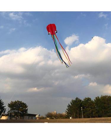 2 Pack Large Rainbow Kite & Red Mollusc Octopus for Kids Outdoor Activities | Perfect Beach Trip Gift - Buy Online on GoSupps.com