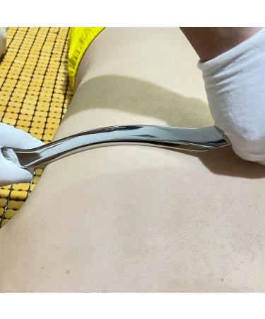 VOOKOKT Gua Sha Tool - Stainless Steel Scraping Massage Tool for Muscle Pain Relief - IASTM Long Bar for Neck Back & Arm Relaxation - Buy Online on GoSupps.com