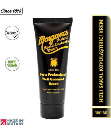 Morgan's Pomade Morgans Instant Beard Darkening Cream 100ml - Buy Online on GoSupps.com