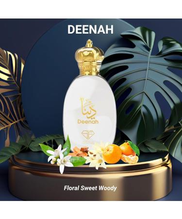 Deenah - Non-Alcoholic Fragrance for Women | Floral Sweet Woody Scent | Arabian Perfumes from Dubai 3.4 Fl. Oz. - Buy Online on GoSupps.com
