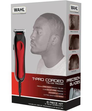 Wahl T-Pro Corded T-Blade Trimmer Beard Trimmer for Men Men s Shaver Afro Hair Trimming Corded Stubble Trimmers Detailing and Outlining Male Grooming Set Single - Buy Online on GoSupps.com