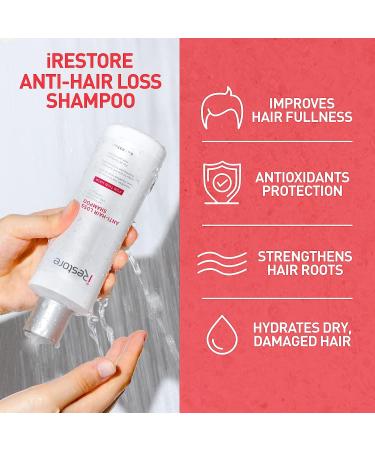 iRestore Max Growth Bundle: 3-in-1 Hair Growth Supplement, Serum, Shampoo & Conditioner for Hair Loss - Buy Online on GoSupps.com