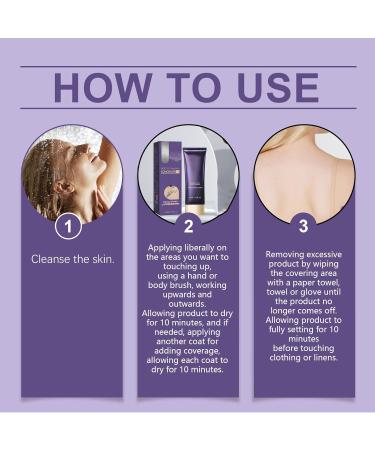  homomdy Body concealer long-lasting body concealer cream antiperspirant covering for legs waterproof non-transferable moisturizing even natural and radiant effect. (1 pc) - Buy Online on GoSupps.com