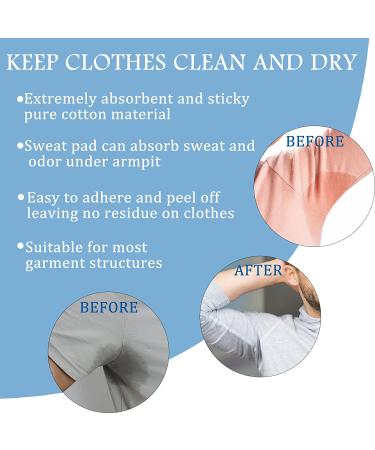 60 Pcs Pure Cotton Armpit Sweat Pads for Women and Men - Disposable, Comfortable, Extra Adhesive - Sweat Absorption - Non Visible - Unflavored - Buy Online on GoSupps.com