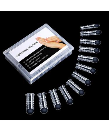NMKL38 120Pcs Dual Forms Full Cover Nail Tips Upper Arched Extension Mold - Mold A - Buy Online on GoSupps.com