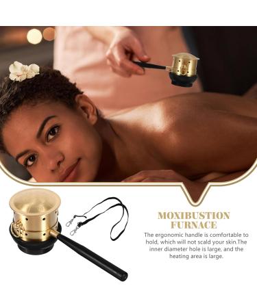 Buy Partykindom 1 Set Smoke-Free Moxibusion Box - Gold Soundbar Holder & Massage Device | International Shipping Available - Buy Online on GoSupps.com