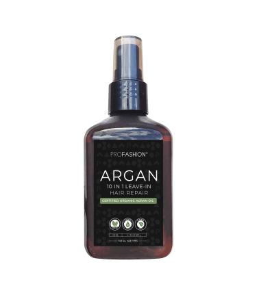 ProFashion 10 In 1 Argan Oil Leave In Hair Repair - Keratin Hair Treatment and Organic Argan Oil Treatment - Hair Protectant - Vegan, Paraben-Free, Sulfate Free Treatment - 150 ML/ 5.1 FL OZ