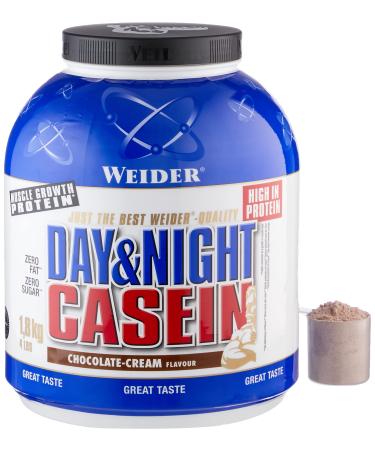 Weider Day & Night Casein High in Protein Chocolate 1.8kg Chocolate Cream 1800g