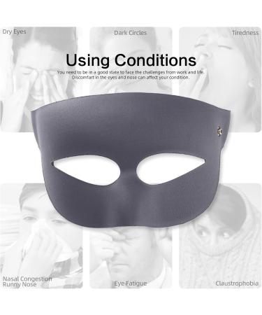 Ontomyo Heated Sinus Relief Mask Infrared Heat Free Temperature Control 3D Design for Eye Fatigue Relief Breathable Viewing Window - Buy Online on GoSupps.com