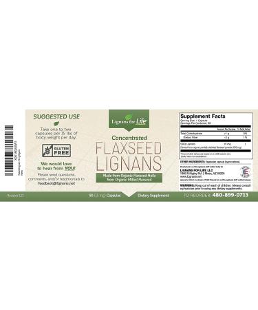 Lignans for Life Flaxseed Lignans 15mg - 90 Capsules for Dogs & People - Natural Hormone Support - Buy Online on GoSupps.com