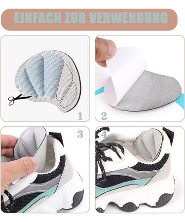 6 Pairs of Tsathoggua Heel Cushions - Heel Protection Pads for Men & Women | Anti-Bubble Thick Shoe Inserts in Gray Beige Black - Buy Online on GoSupps.com