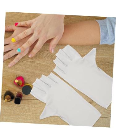 CIMAXIC 2 Pairs pink gloves UV protective gloves for manicure nail art accessory manicure UV gloves nail UV protection gloves for women UV nail gloves Nylon summer Accessories - Buy Online on GoSupps.com