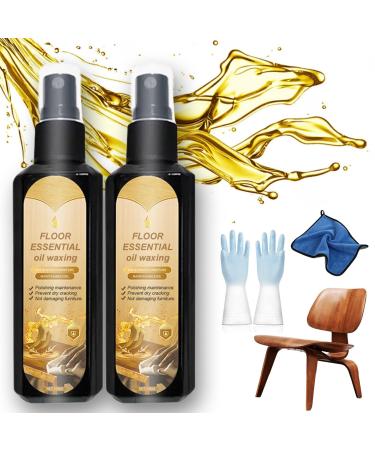 All-in-One Wooden Furniture Special Anti-Cracking Polishing Maintenance Oil Wood Furniture Waxing Care Cleaner - Versatile Care for Your Wood Treasures (2 Set)