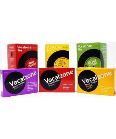 Vocalzone Tea for Throat & Voice Care - Red Sage & Fennel. Caffeine Free Herbal Tea Blend. 25 Tea Bags. Contains Liquorice Root - Buy Online on GoSupps.com