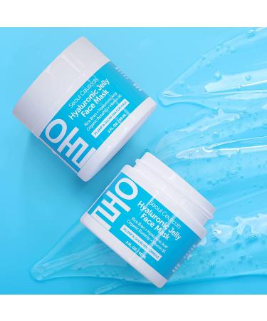 Korean Hyaluronic Acid Jelly Mask | Rice Bran + Rosehip + Vitamin B5 | Anti-Aging K Beauty Spa Mask for Glowing Skin - Buy Online on GoSupps.com